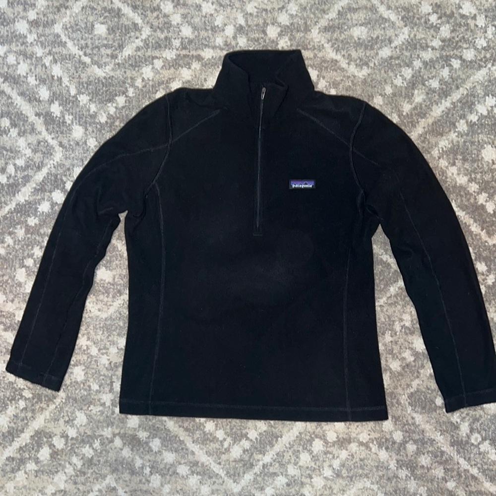 Patagonia Women's Micro D 1/4-Zip Fleece Black Medium